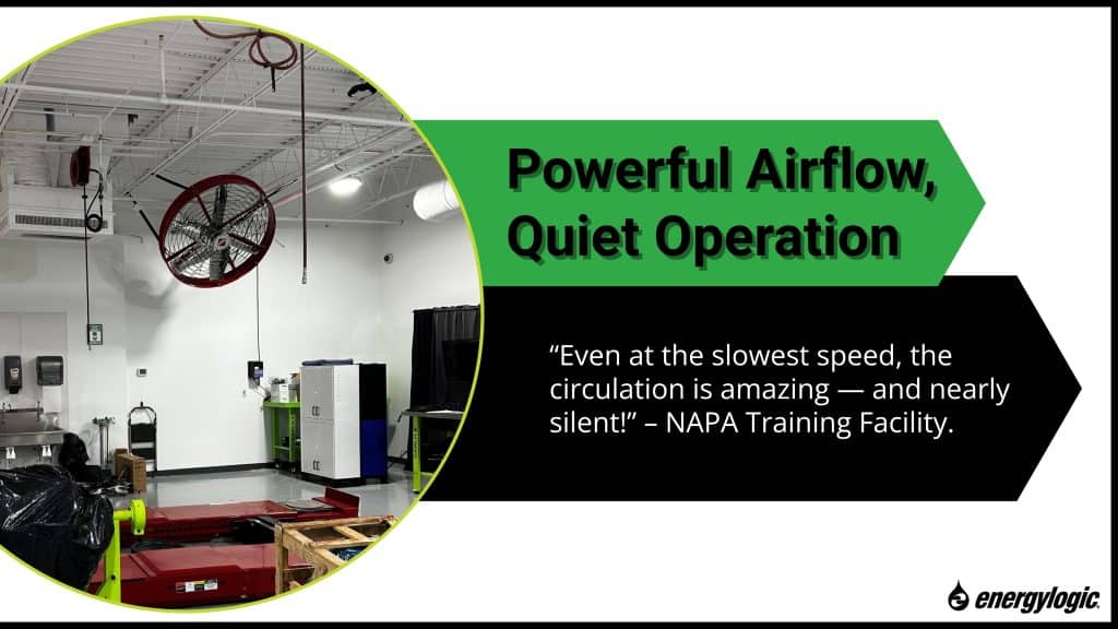 Powerful Airflow, Quiet Operation